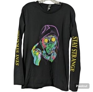 Ink As Colour Stay Strange Long-sleeve Soft Tee. Size: Medium